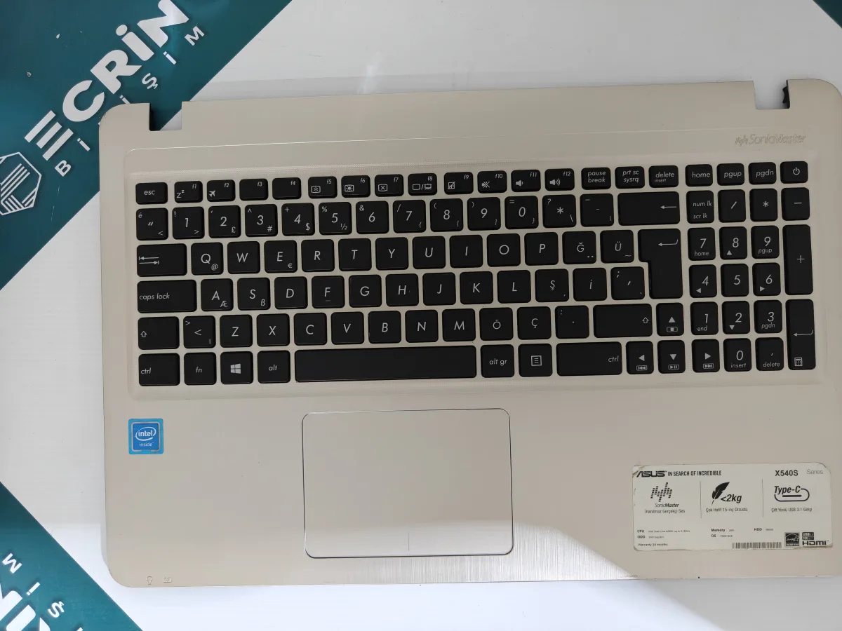 Asus VivoBook X540 X540S X540L X540UV X540BA Üst Kasa Klavye Kasa